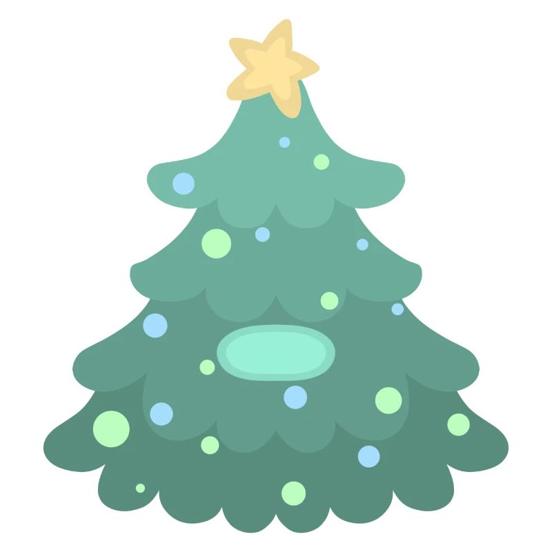 Weihnachtsbaum - Namensschild