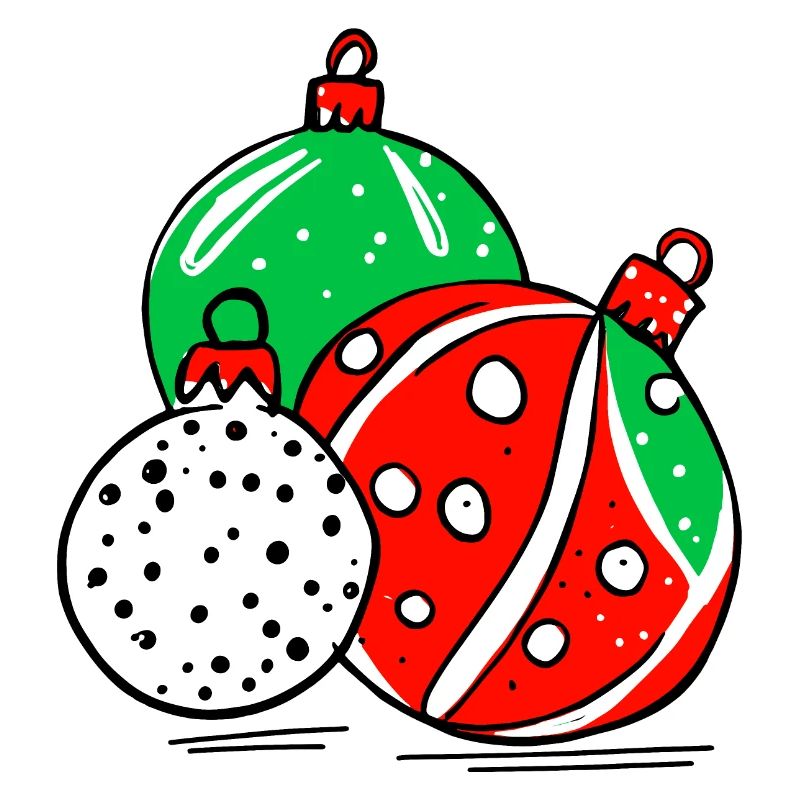 Boules de decoration de Noël
