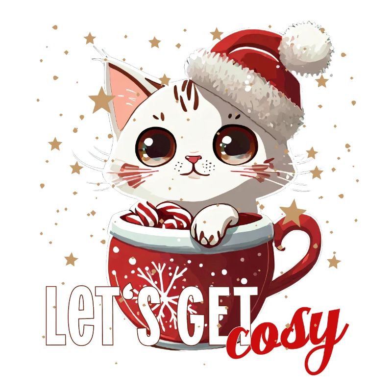 chat café chat Allons bien cosy Noël café père Noël