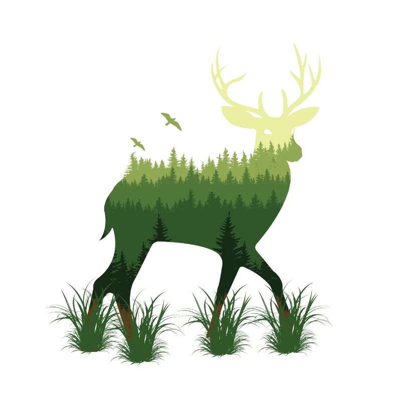 Hirsche der Natur