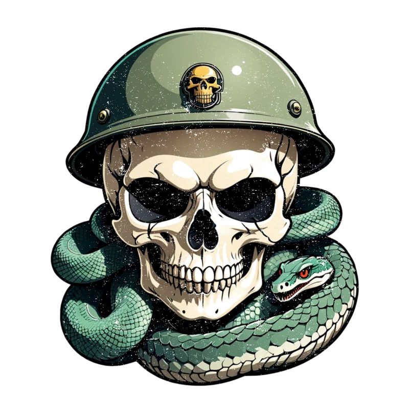 serpent squelette et tatouage