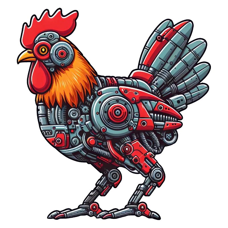 Poulet & Coq Cyborg Conception de Robot