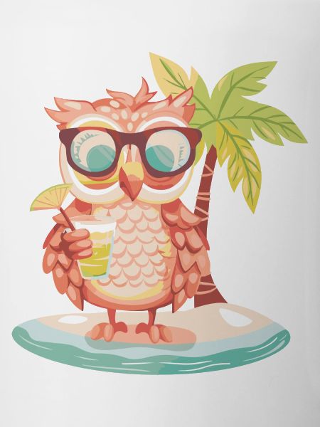 Owl Summer Beach Vacation