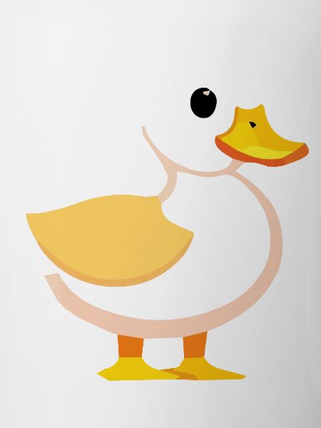 Mignon bébé canard oie