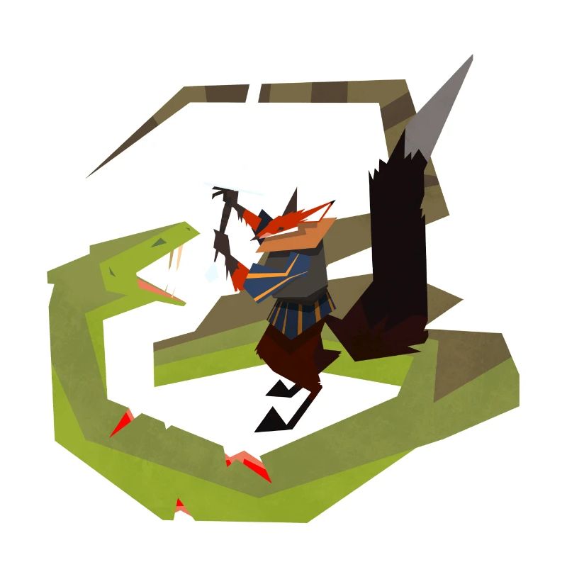 fox and snake