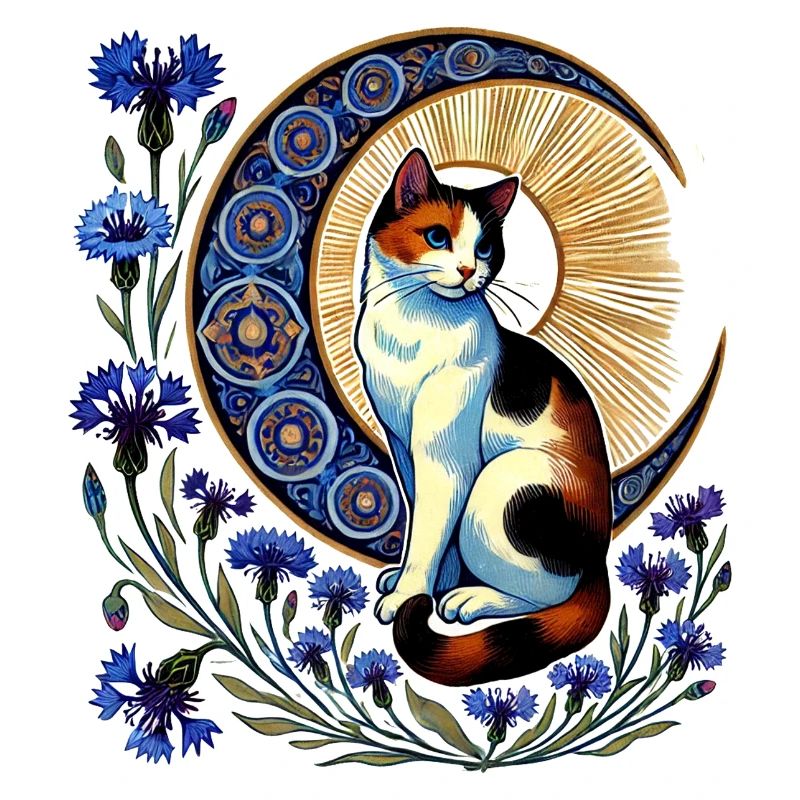 Kattun Katze Mond