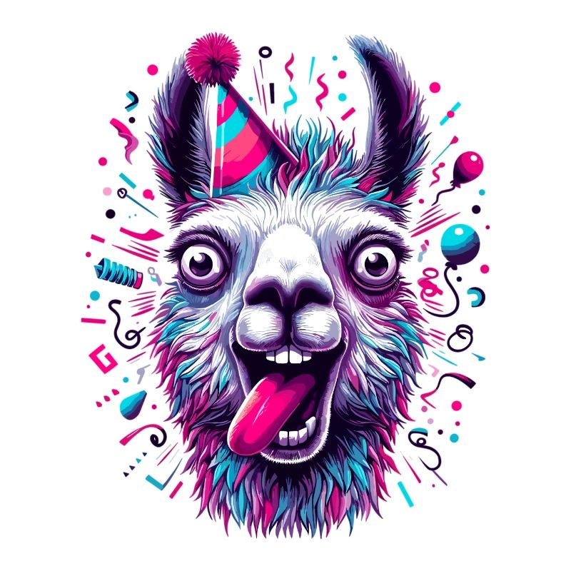Party Lama feiern Geschenk