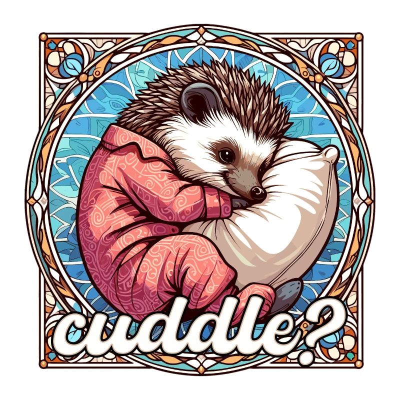 Hedgehog Cuddle Cuddly Pillow Gift