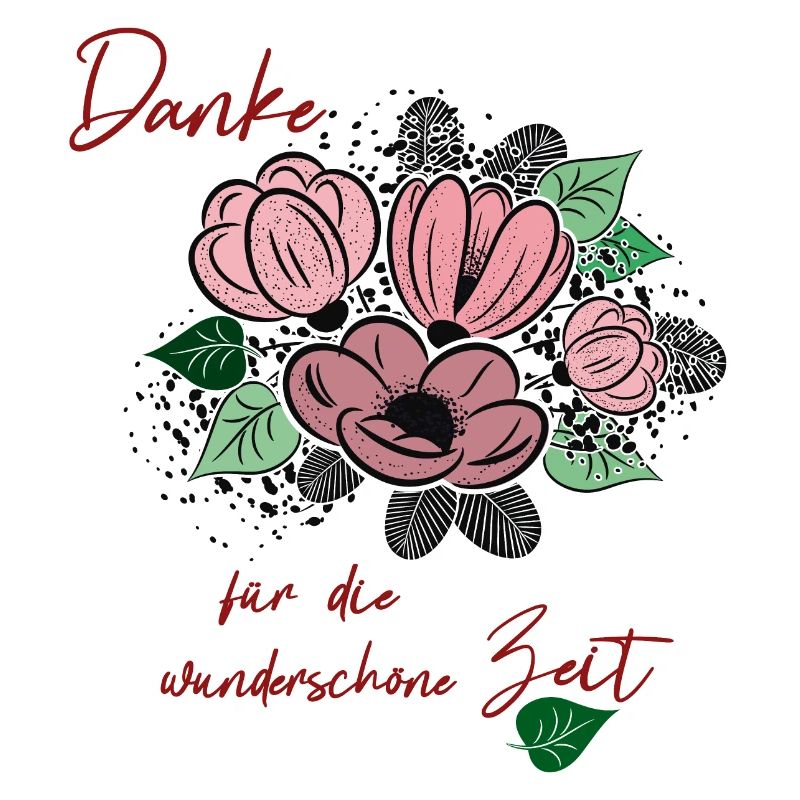 Danke mit Blumenstrauß