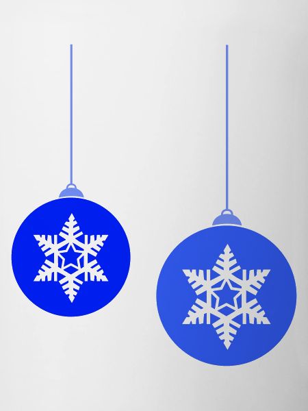 Weihnachtskugeln Stern frost