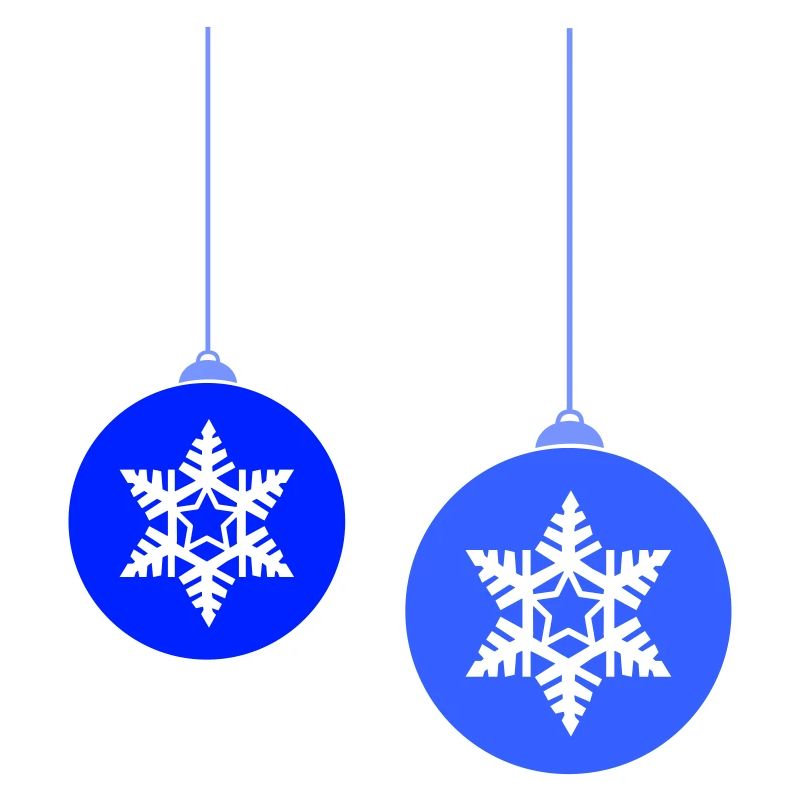 Weihnachtskugeln Stern frost