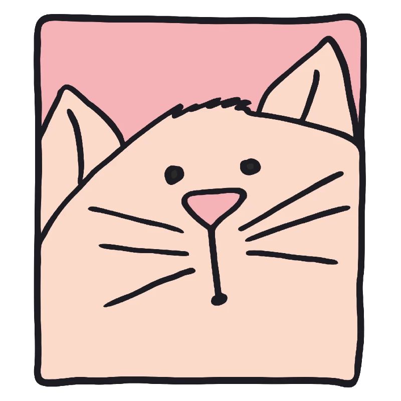 Cat Head Pink