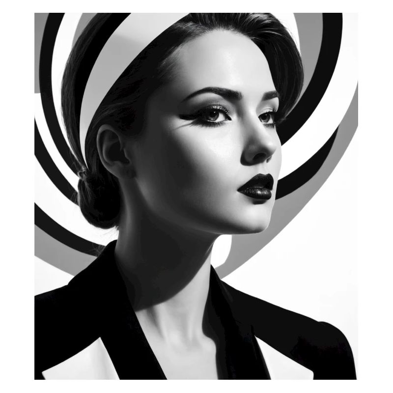 Portrait d’op-art