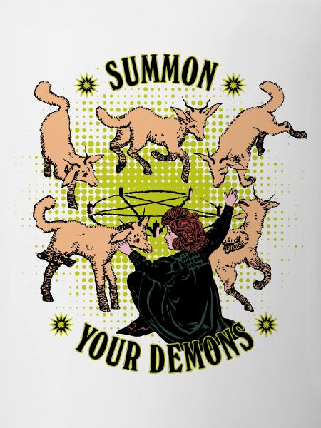 Retro-style demon summoning