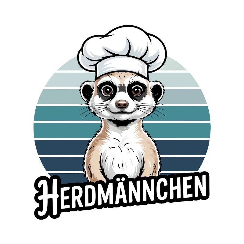 Herdman Suricate Chef Vintage Rétro