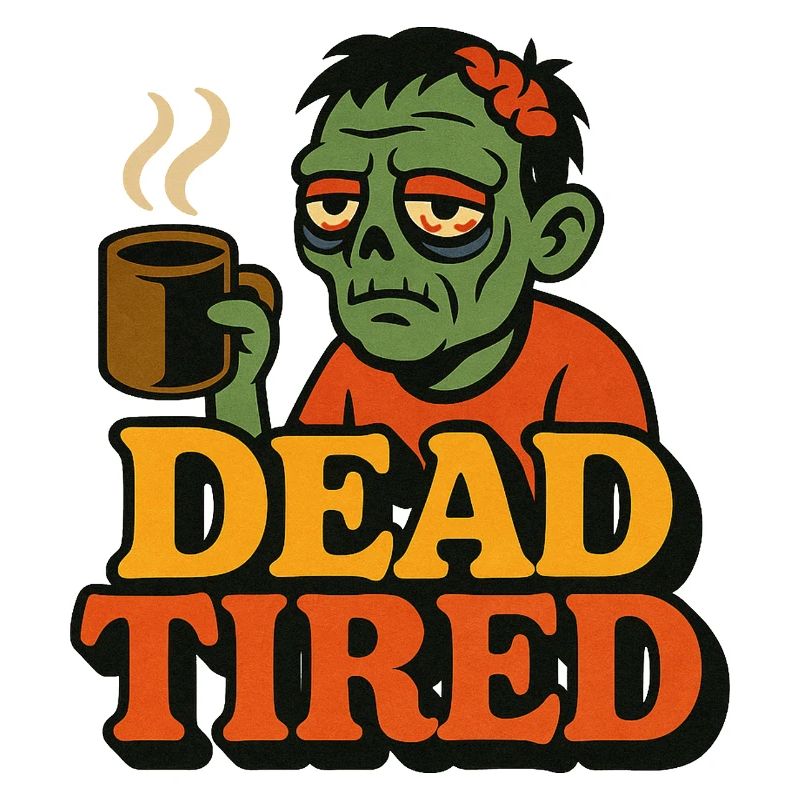 Dead Tired Coffee Zombie