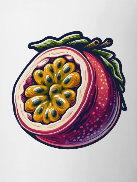Passionsfrucht Bunte Illustration