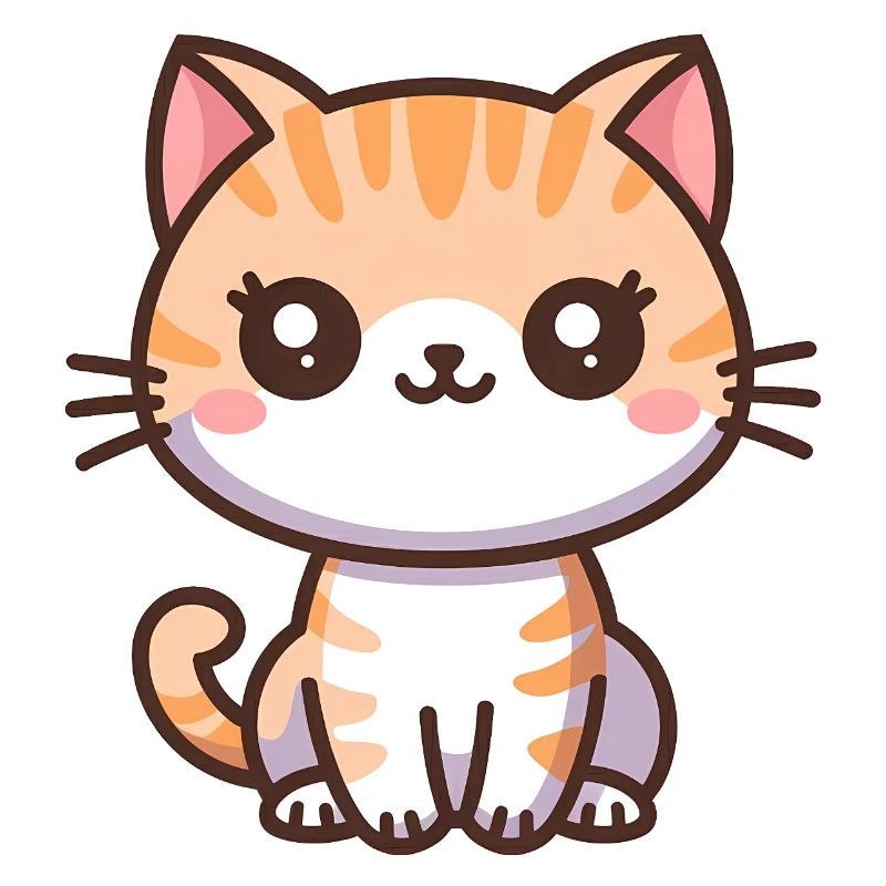 Chaton de dessin animé mignon