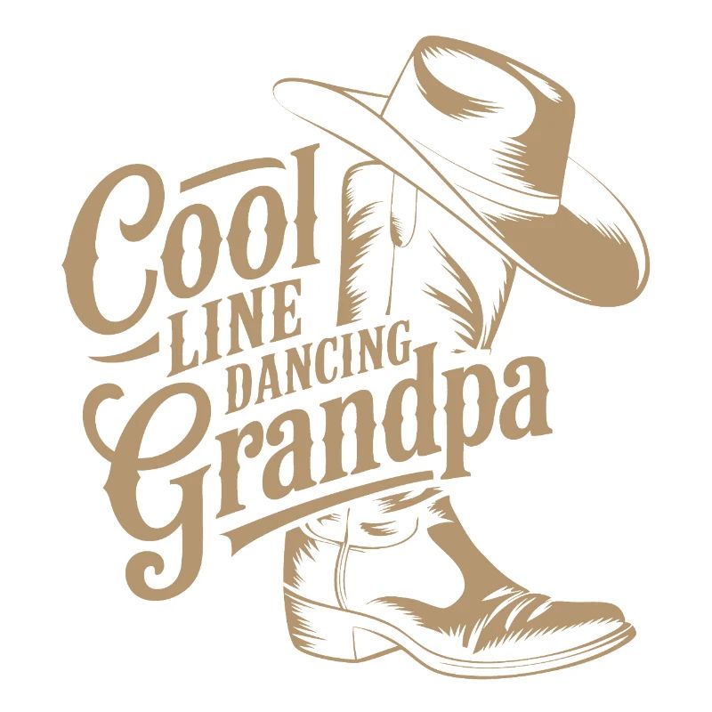 Casual Cowboy Line Dance Grandpa Saying