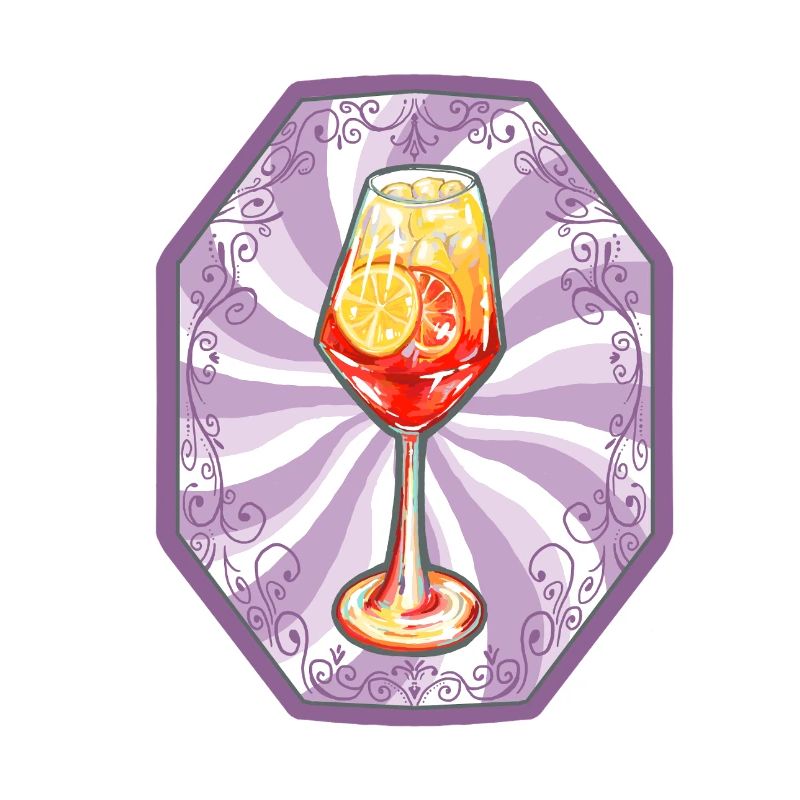 Illustration de cocktail d’été