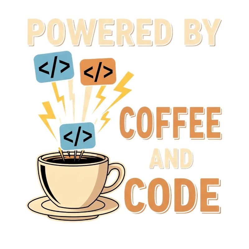 Programmer Coffee Motif Design