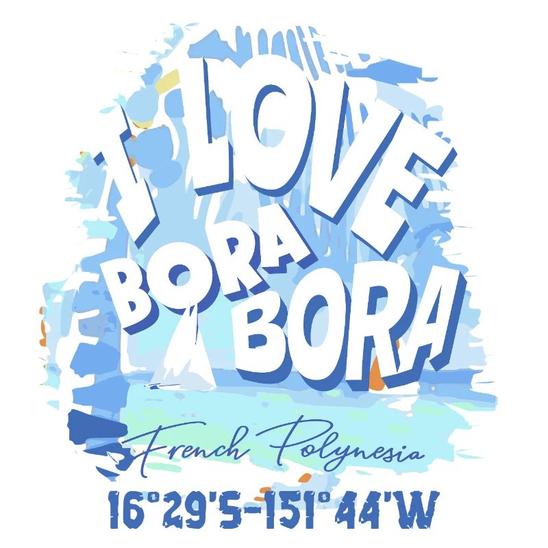 Nautisches Design Bora Bora Blau