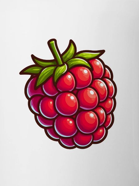 Framboise cartoon éclat