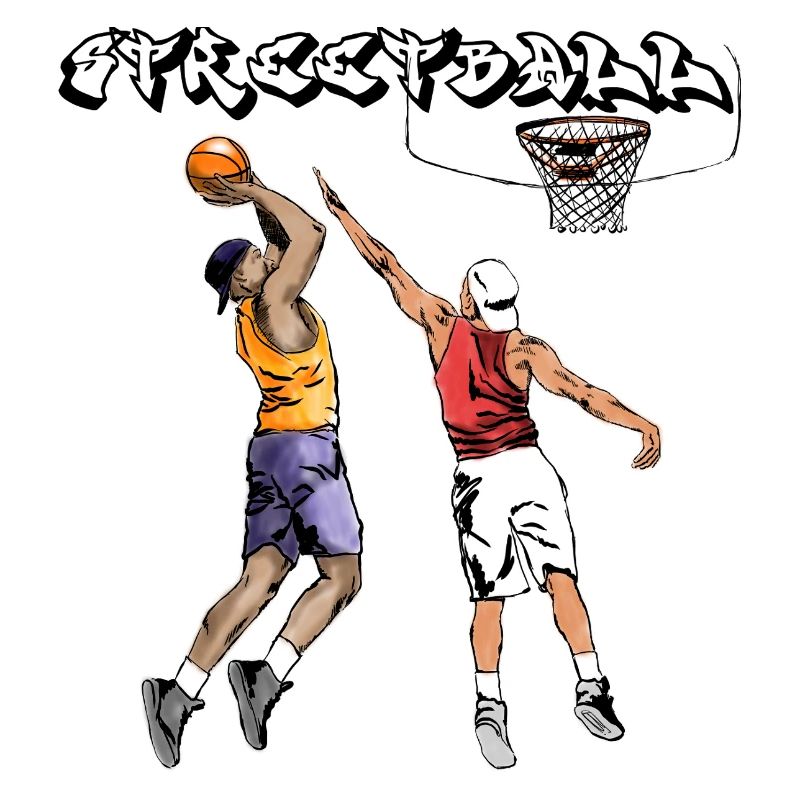 Basketball Kampfgeist Illustration