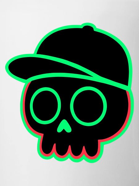 Neon Skull Cap