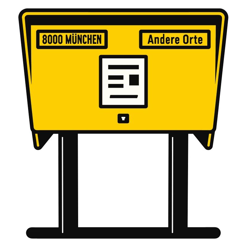 München Gelber Briefkasten