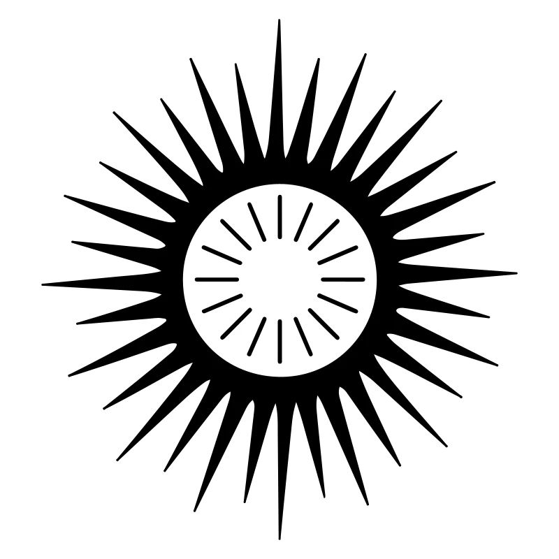Geometric Sunburst Symbol