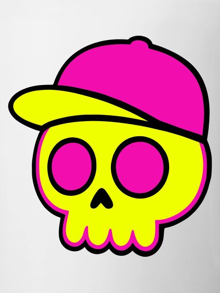 Neon Skull Cap Design