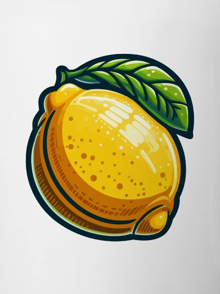 Citron Cartoon Éclat Jaune