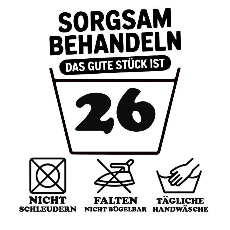26e anniversaire – Traitez avec soin