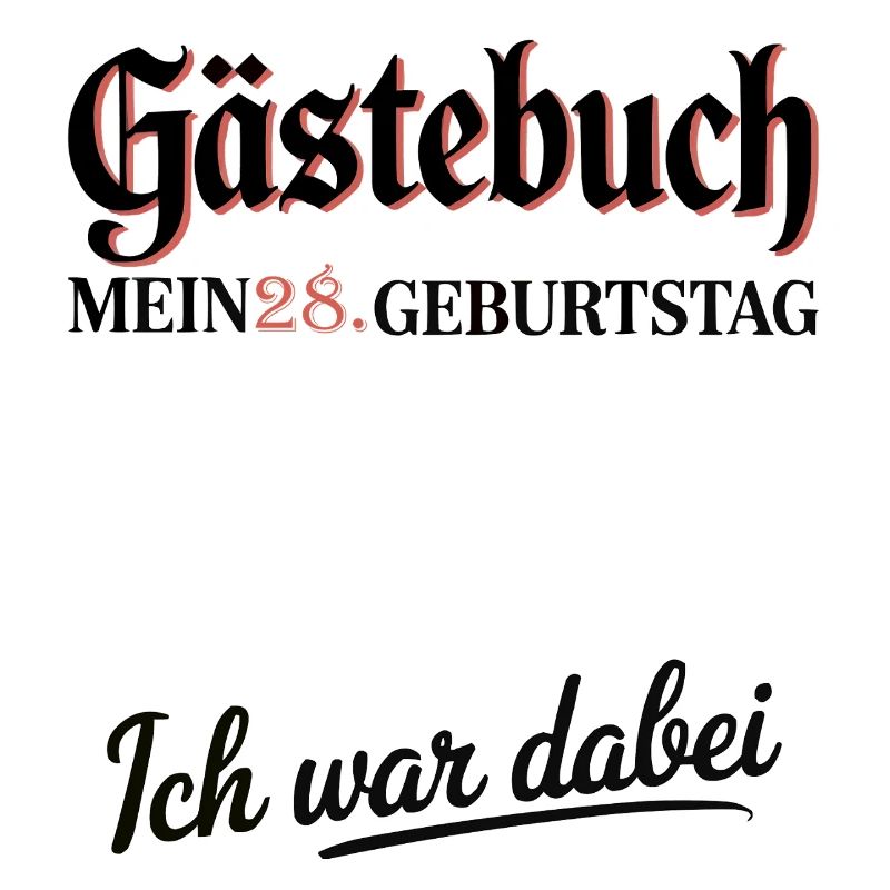 Gästebuch 28. Geburtstag