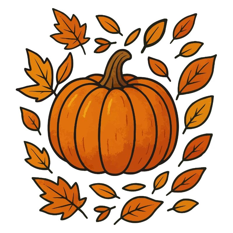 Couronne de citrouille d’automne