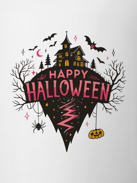 Halloween Pink and Dark Castle