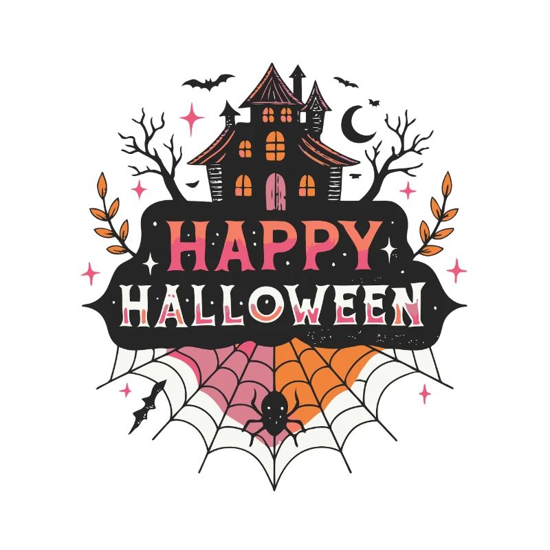 Halloween Haunted House & Spider