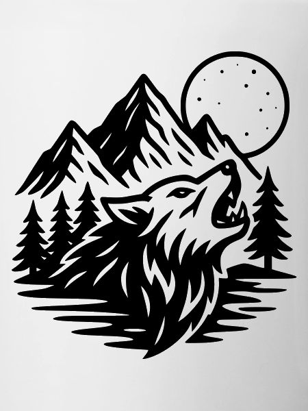 Full Moon Wolf