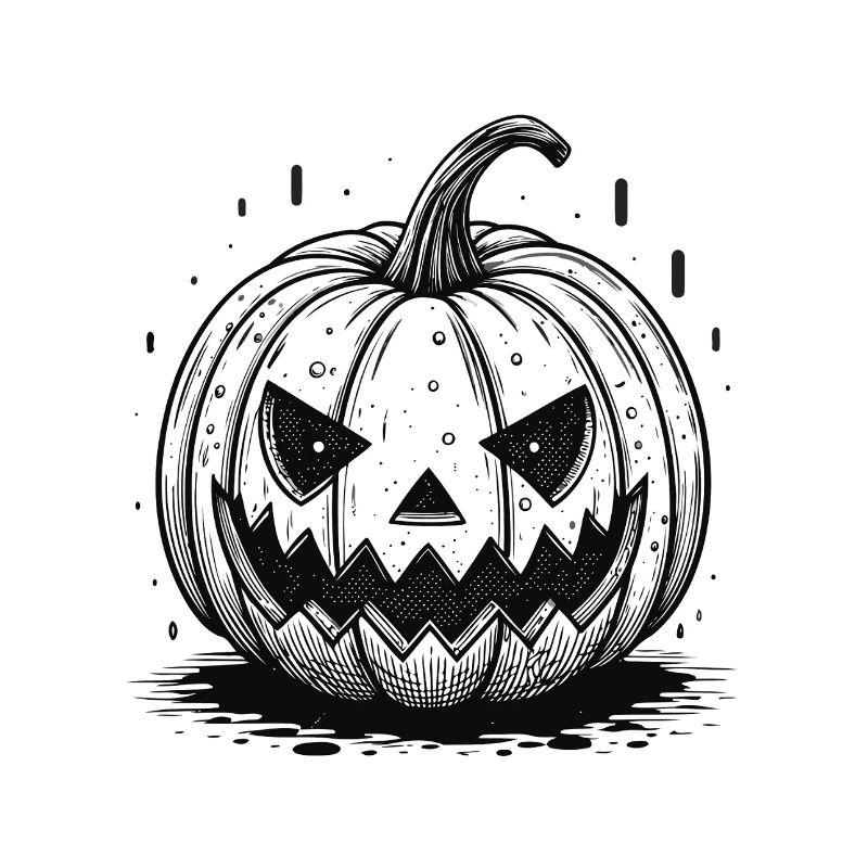 Black Halloween Pumpkin