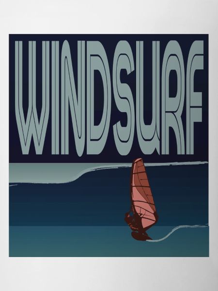 Véliplanchiste dans la vague