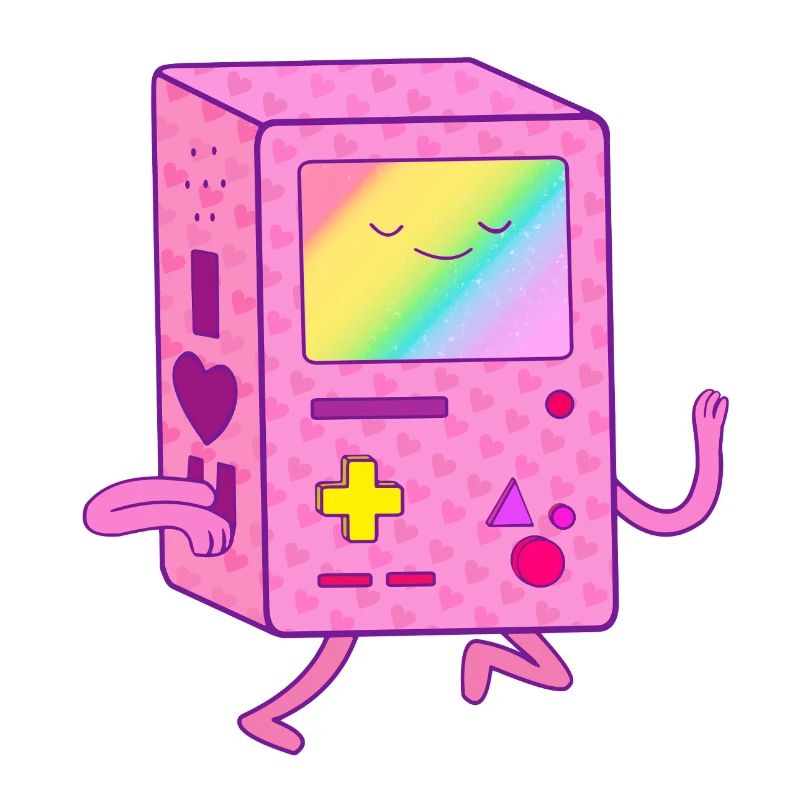Dancing Pink Gaming Robot