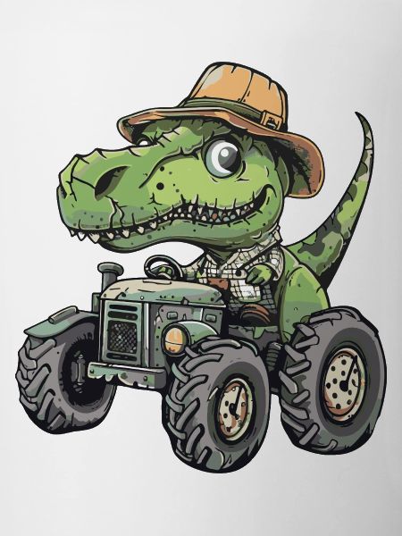 Dinosaurier T-Rex Traktor Farmer