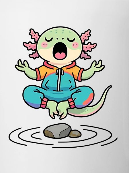 Axolotl Zen in meditation