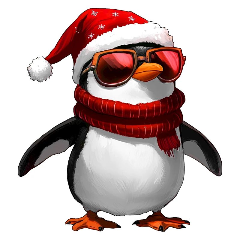 Pingouin Père Noël