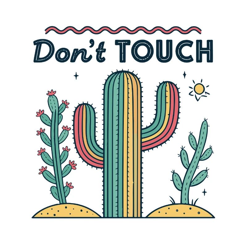 Do not touch rainbow cactus