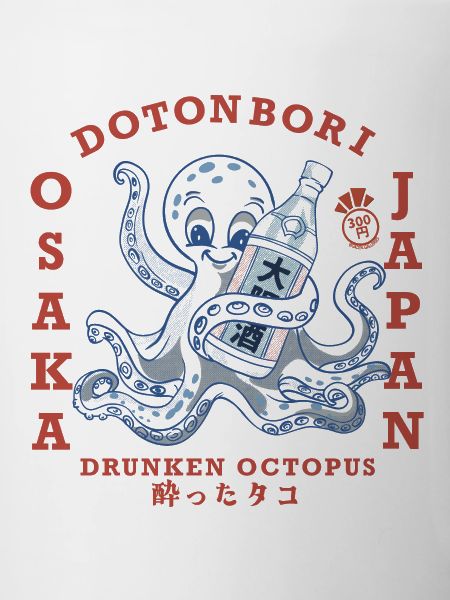 Drunken Octopus with Bottle