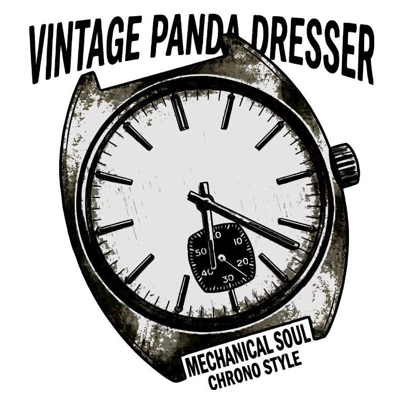 Graphisme de montre chrono vintage