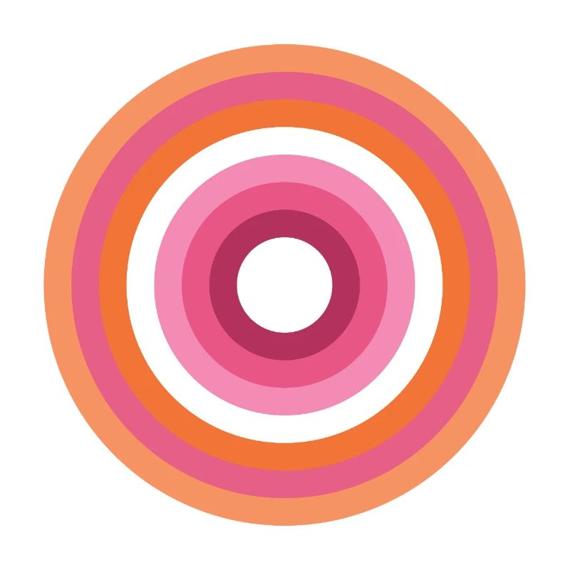 Palette Concentric Ring Lesbienne LGBTQ