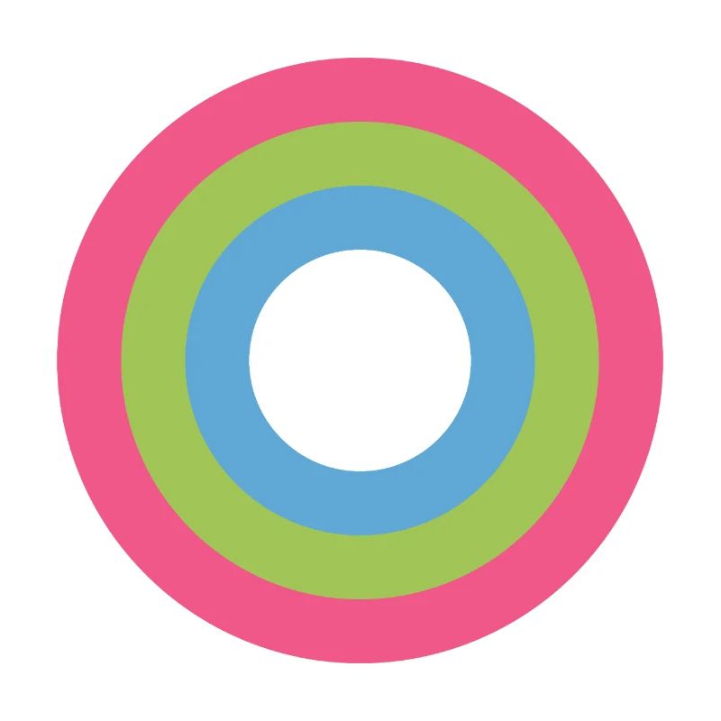  Concentric Ring Palette LGBTQ polysexual